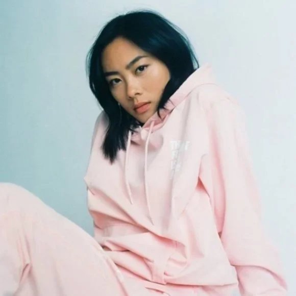 The Future Is On Mars (TFIOM) Hoodie - Peach / Pink - Picture 4 of 11